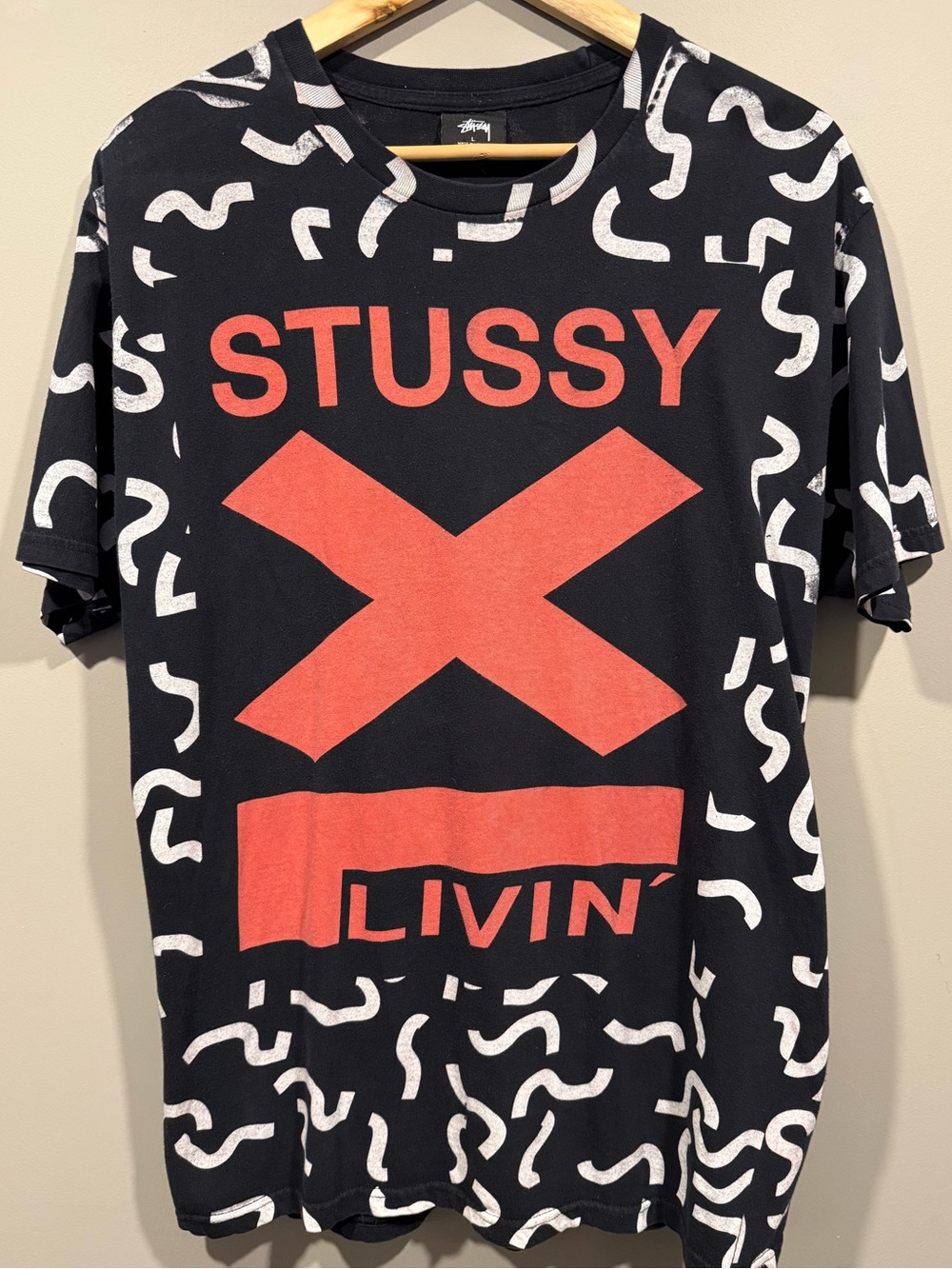 Stüssy "XL Livin'" all-over print t-shirt
